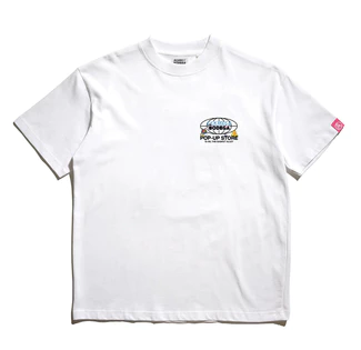 AGAINST LAB. X JONNIE'S BODEGA SPRAY TEE WHITE