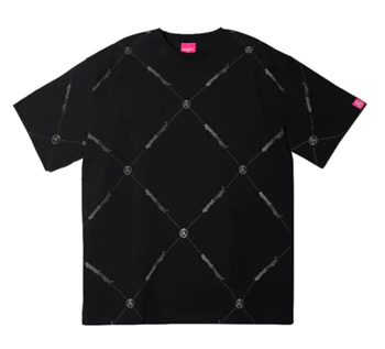 AGAINST LAB WATERMARK TEE BLACK