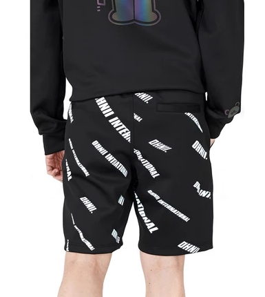ALL OVER OHNII INTERNATIONAL LOGO SHORTS