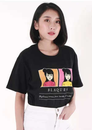 BLAQUIIN Grimace Graphic Tee - Black